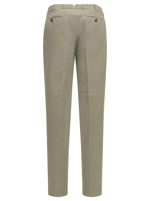Brunello Cucinelli Tailored cotton velvet pants - Grey