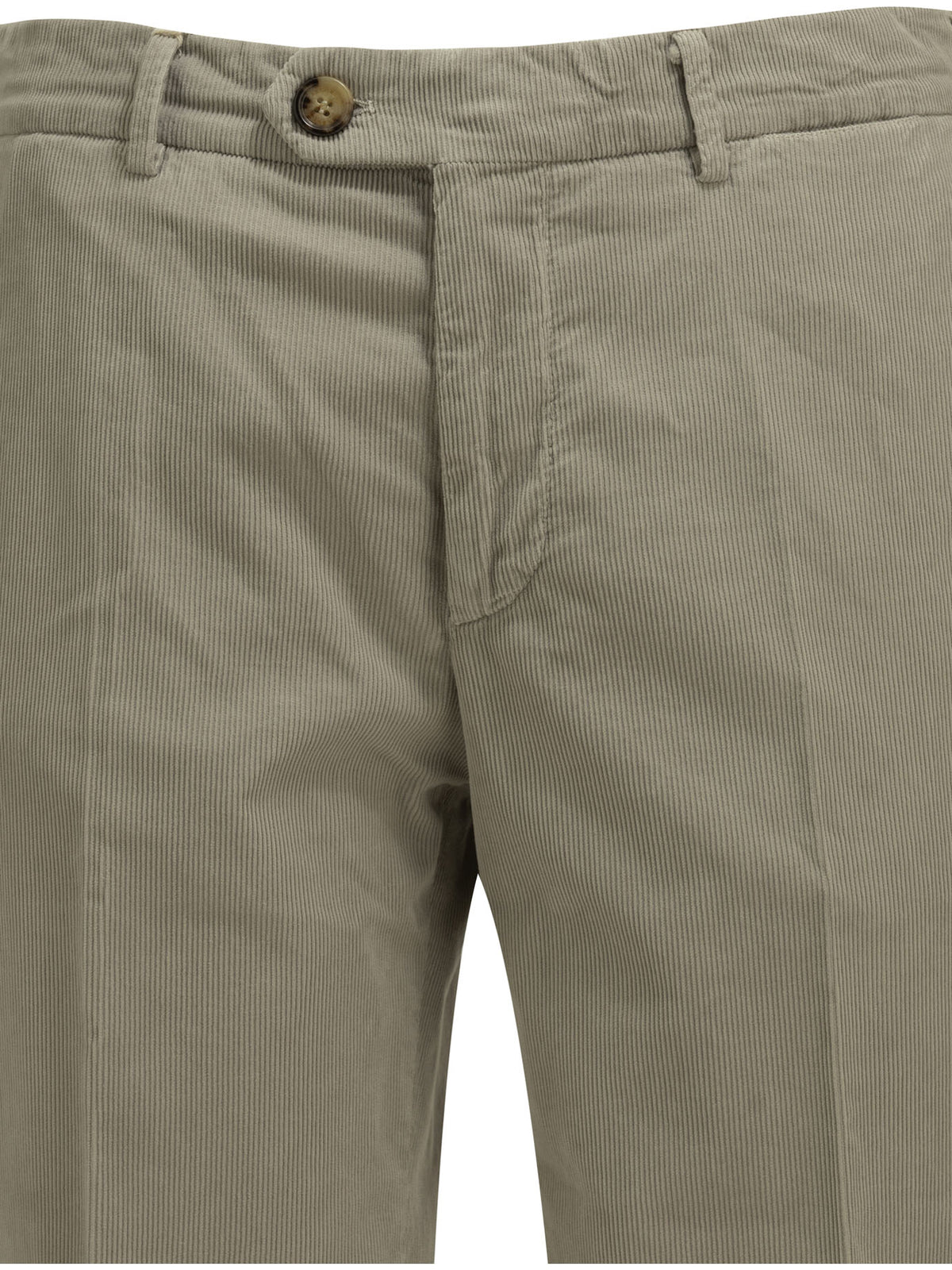 Brunello Cucinelli Tailored cotton velvet pants - Grey