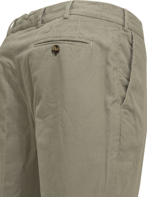 Brunello Cucinelli Tailored cotton velvet pants - Grey