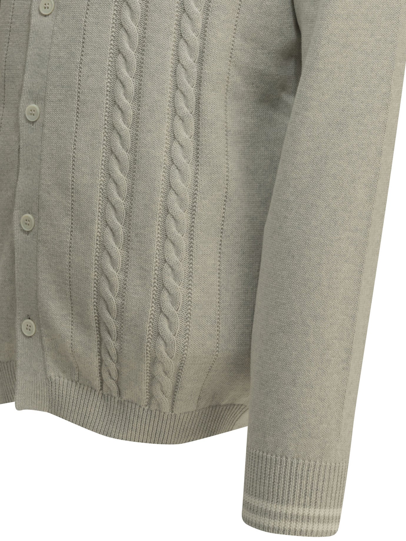 Brunello Cucinelli Cardigan with logo - Grey