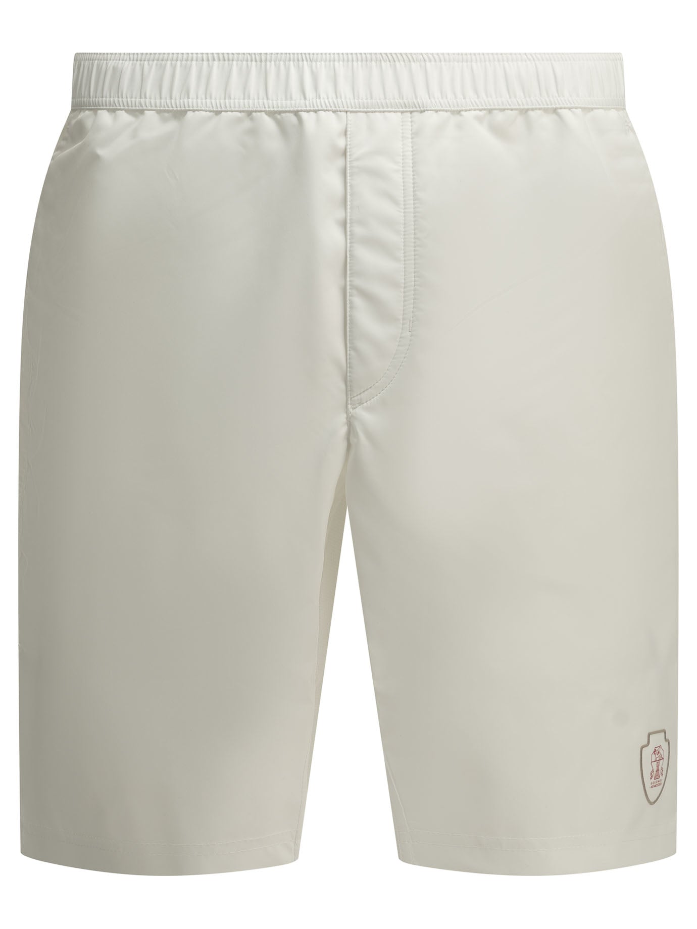 Brunello Cucinelli Logo Shorts - White