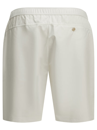 Brunello Cucinelli Logo Shorts - White