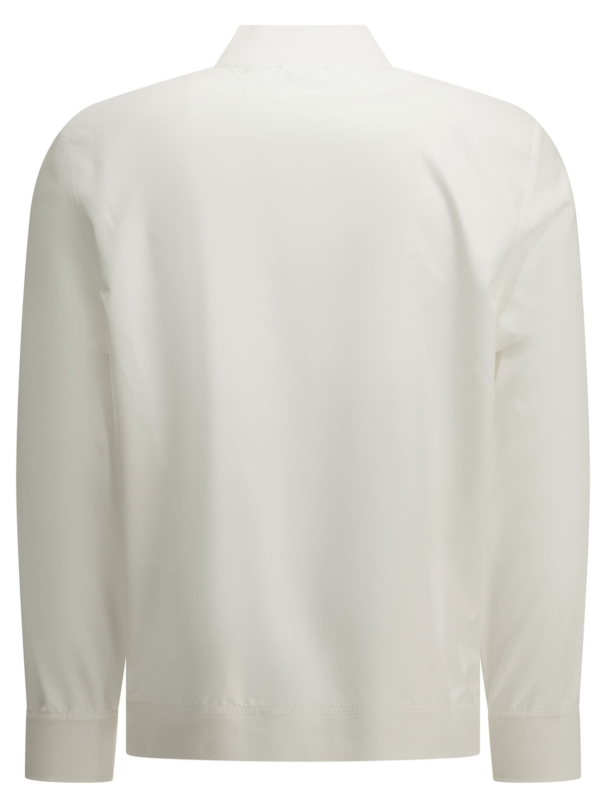 Brunello Cucinelli Zip-up Sweatshirt with Logo - White