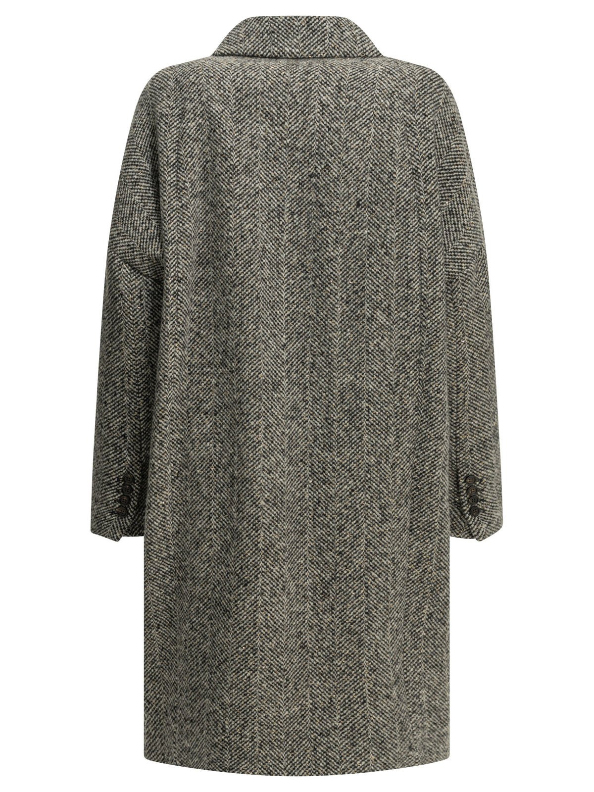 Brunello Cucinelli "Dazzling" Long Coat - Grey