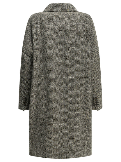 Brunello Cucinelli "Dazzling" Long Coat - Grey