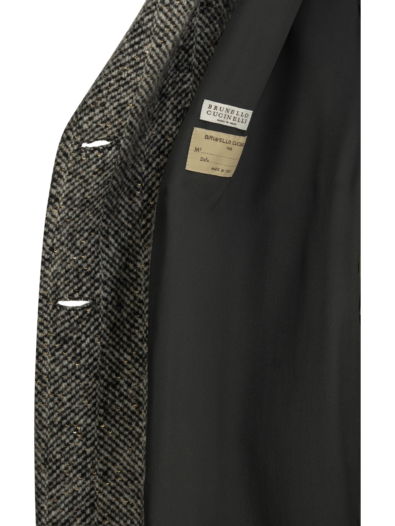Brunello Cucinelli "Dazzling" Long Coat - Grey