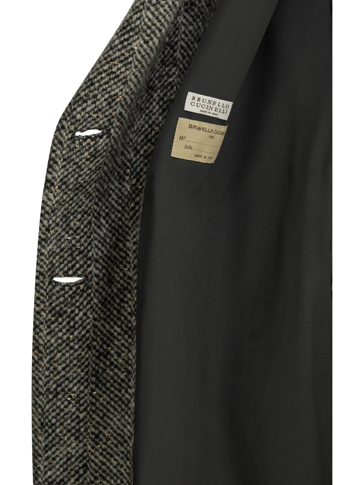 Brunello Cucinelli "Dazzling" Long Coat - Grey