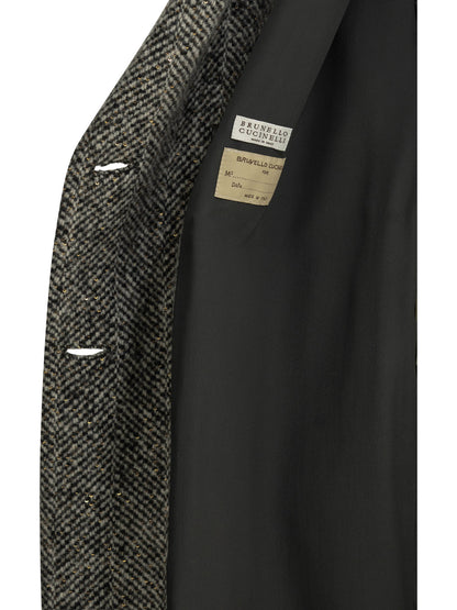 Brunello Cucinelli "Dazzling" Long Coat - Grey