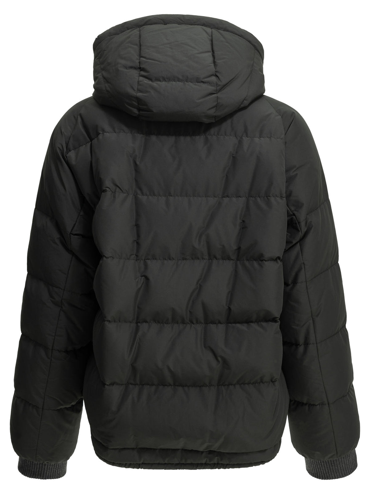 Brunello Cucinelli "Taffeta" Short Down Jacket - Black