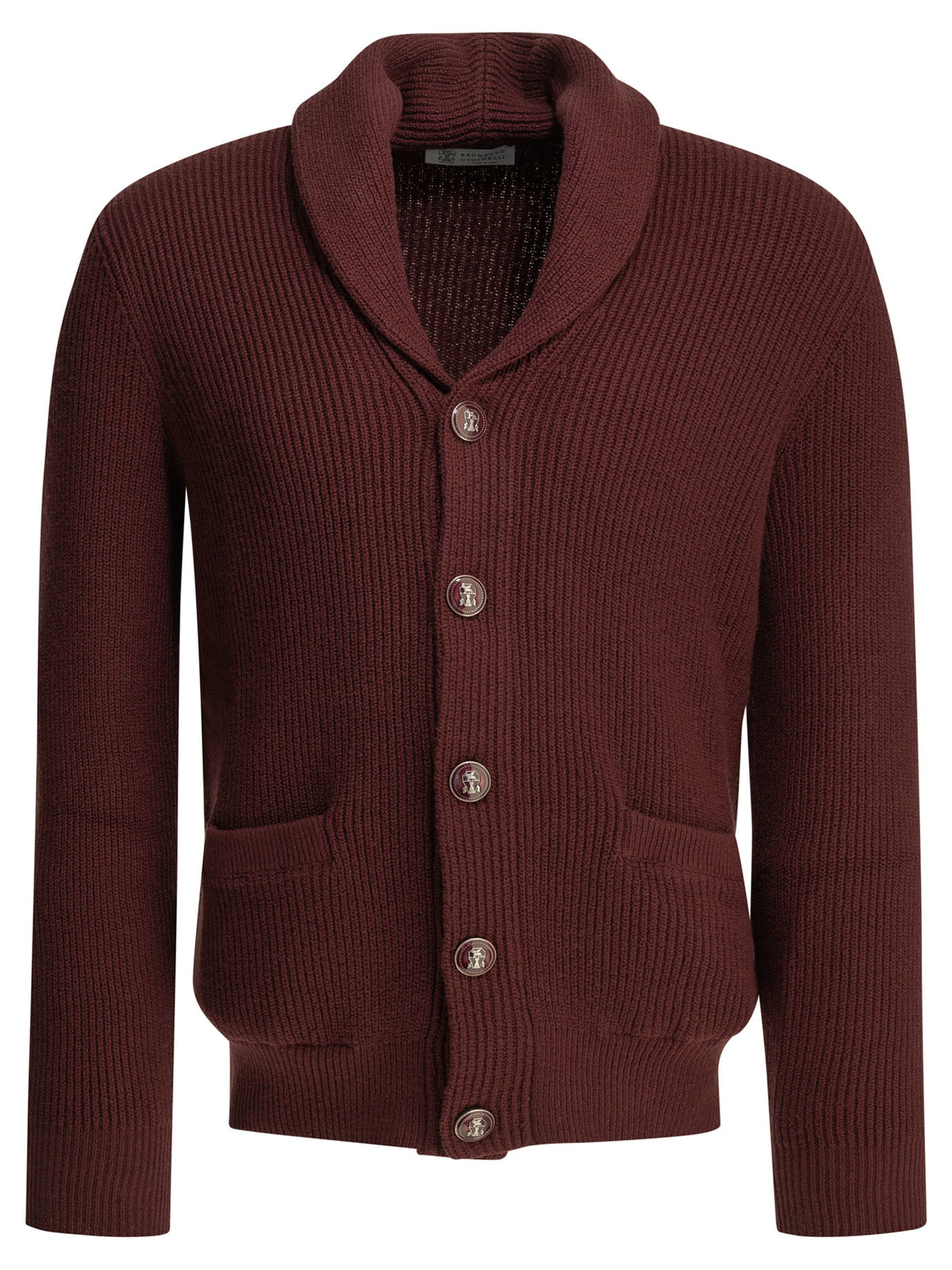 Brunello Cucinelli Cotton cardigan - Bordeaux