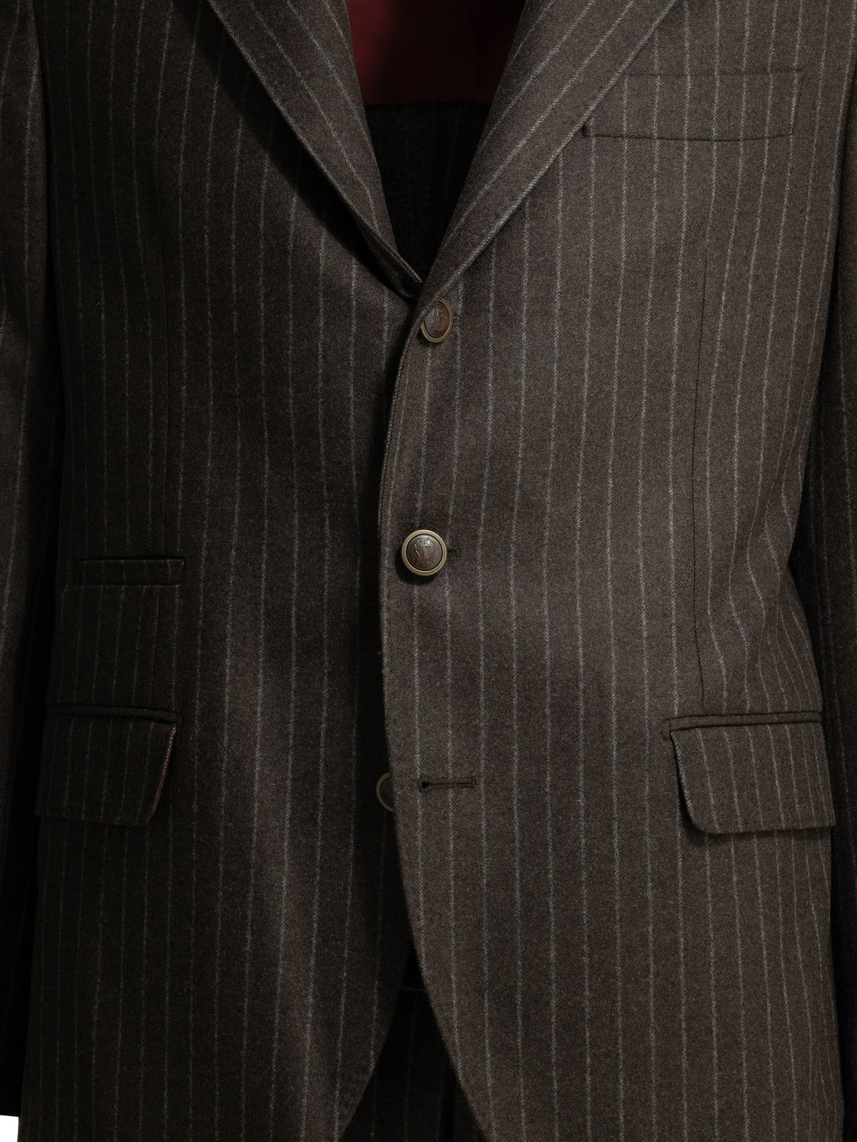 Brunello Cucinelli Formal pinstripe suit - Brown