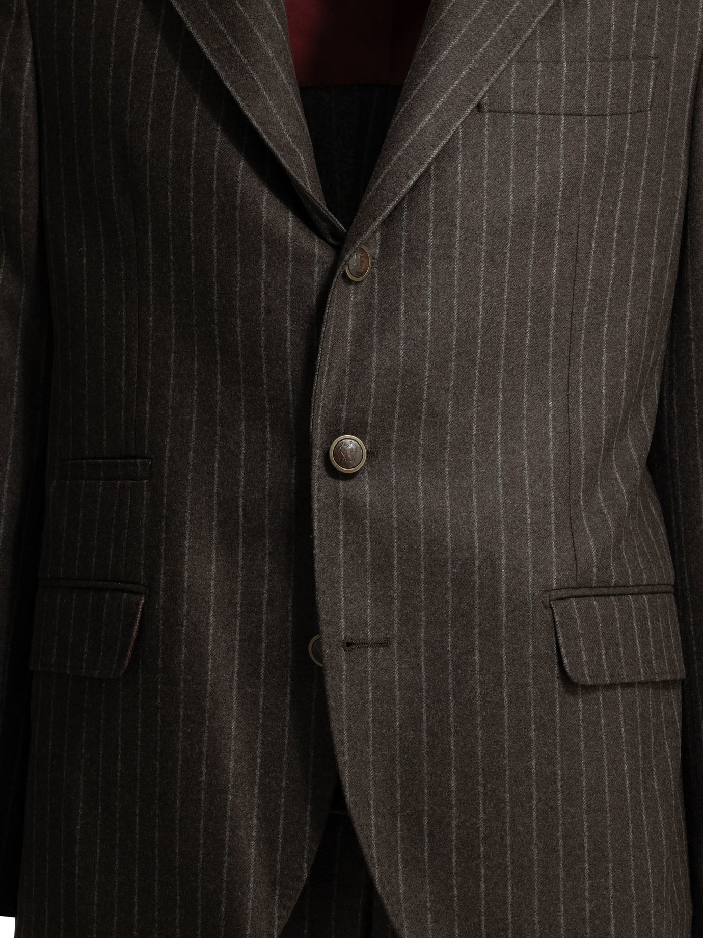 Brunello Cucinelli Formal pinstripe suit - Brown
