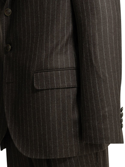 Brunello Cucinelli Formal pinstripe suit - Brown