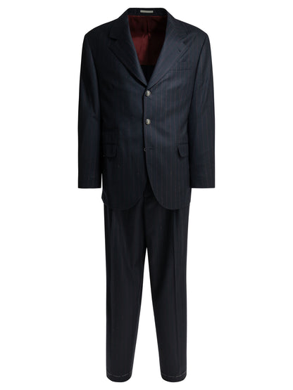 Brunello Cucinelli Formal pinstripe suit - Blue