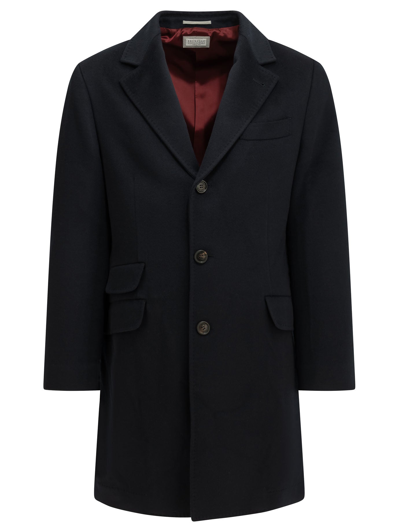 Brunello Cucinelli Short coat made of virgin wool fabric - Blue