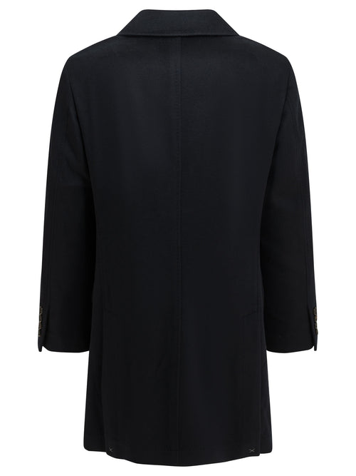 Brunello Cucinelli Short coat made of virgin wool fabric - Blue