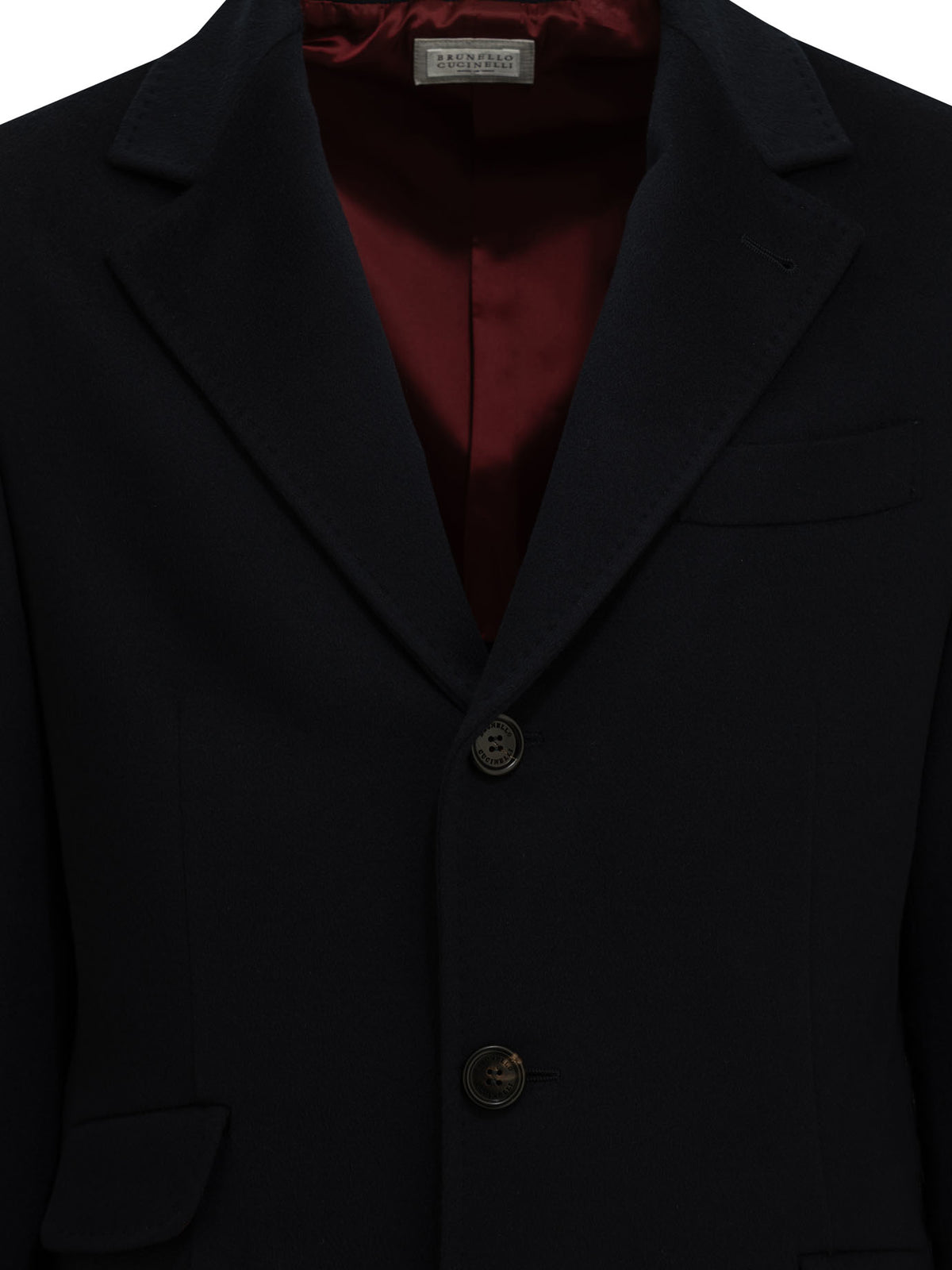 Brunello Cucinelli Short coat made of virgin wool fabric - Blue