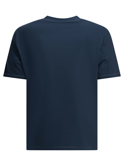 Brunello Cucinelli Crewneck T-shirt with logo - Blue