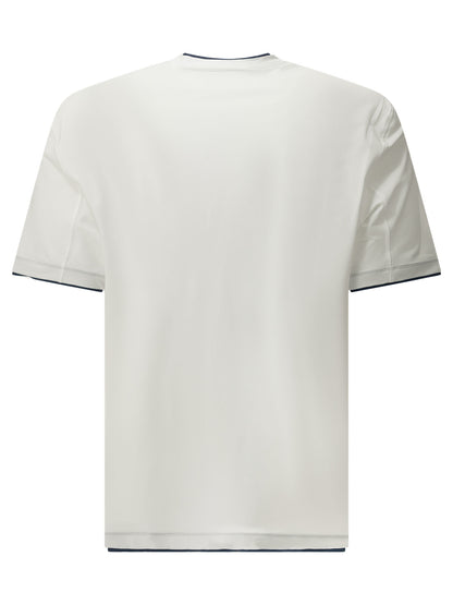 Brunello Cucinelli Crewneck T-shirt with logo - White