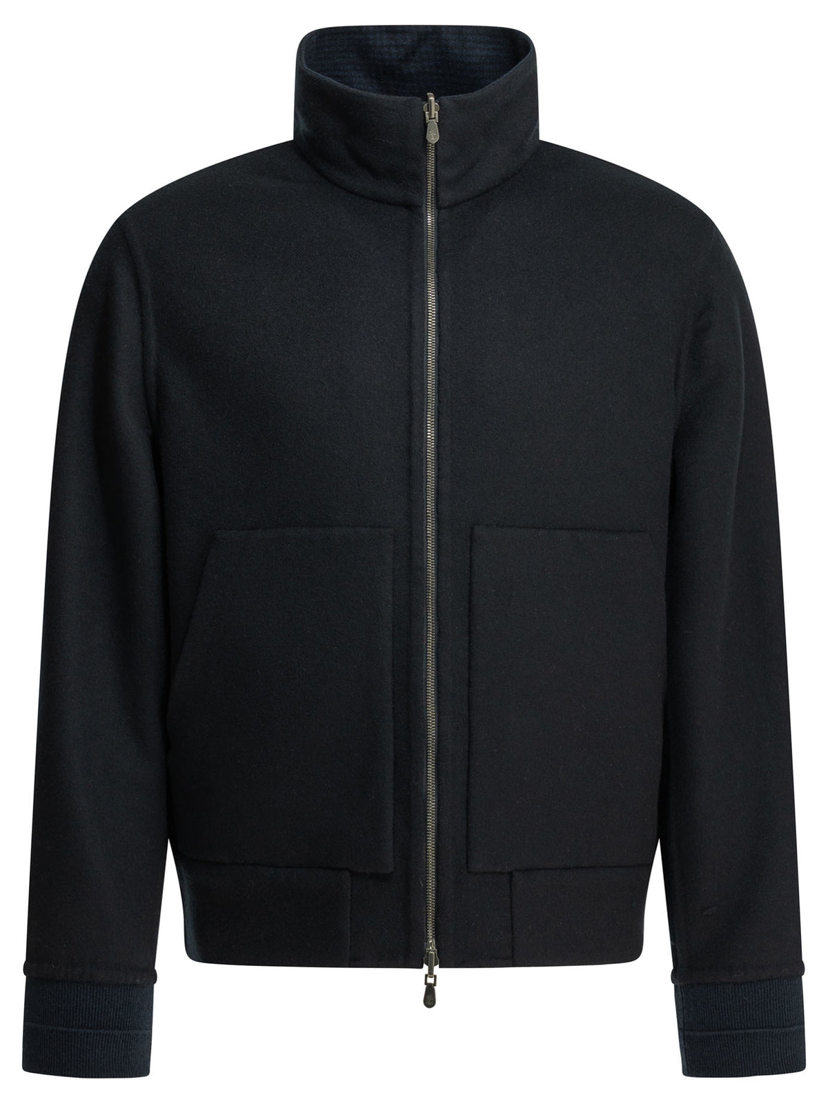 Brunello Cucinelli Cashmere bomber jacket - Blue