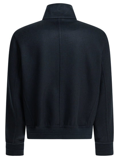 Brunello Cucinelli Cashmere bomber jacket - Blue