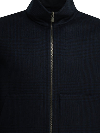 Brunello Cucinelli Cashmere bomber jacket - Blue