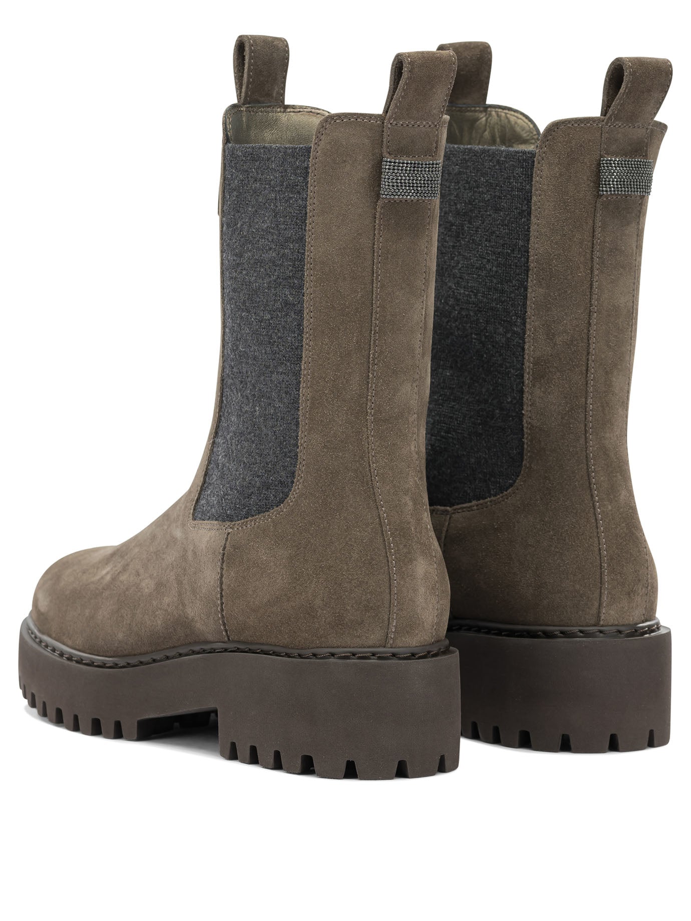 Brunello Cucinelli Suede pull-on ankle boots - Brown