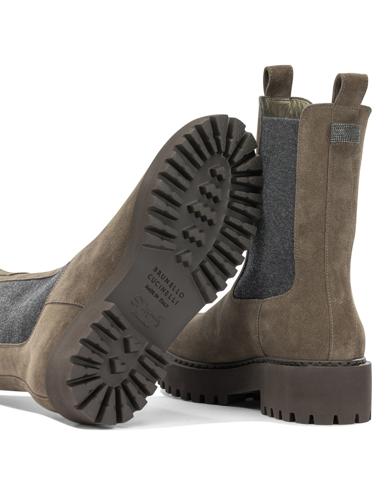 Brunello Cucinelli Suede pull-on ankle boots - Brown