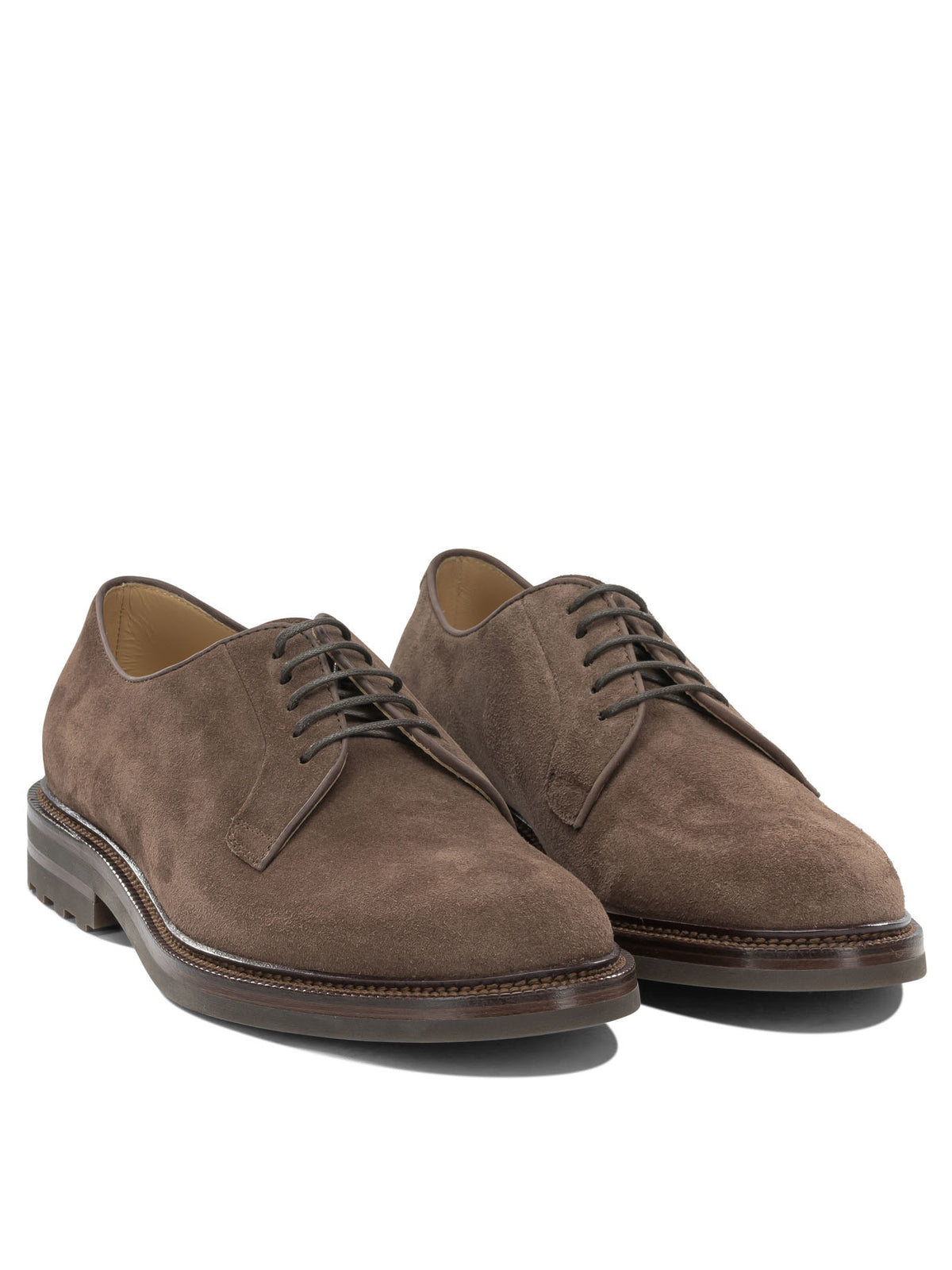 Brunello Cucinelli Suede brogues - Brown
