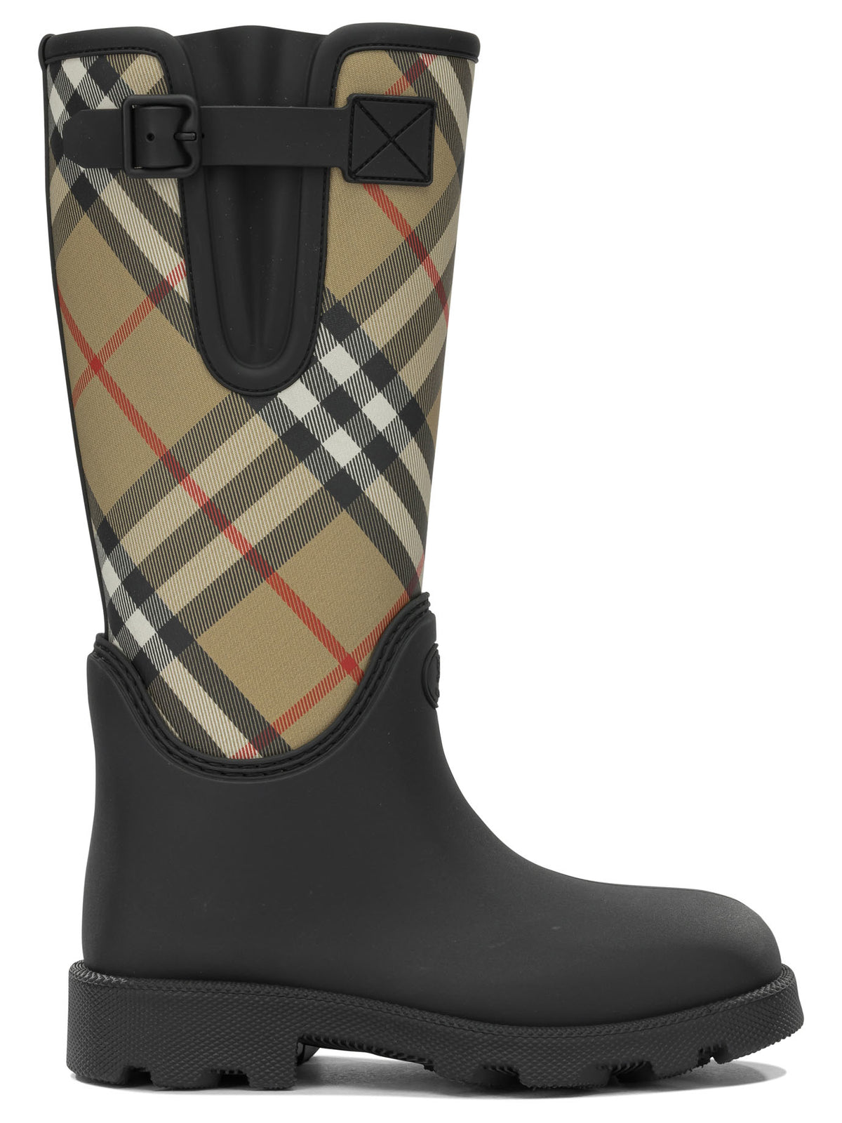 Burberry "Marsh Stamp High" Rain Boots - Black