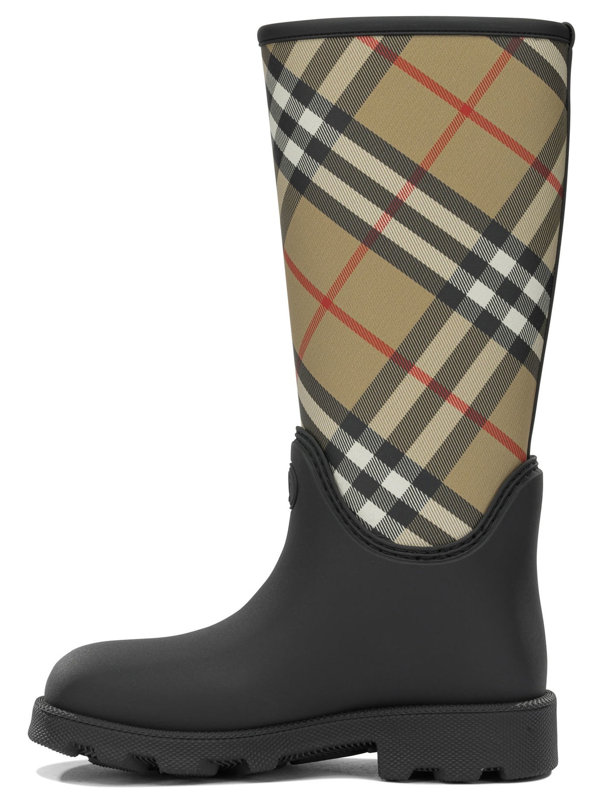 Burberry "Marsh Stamp High" Rain Boots - Black