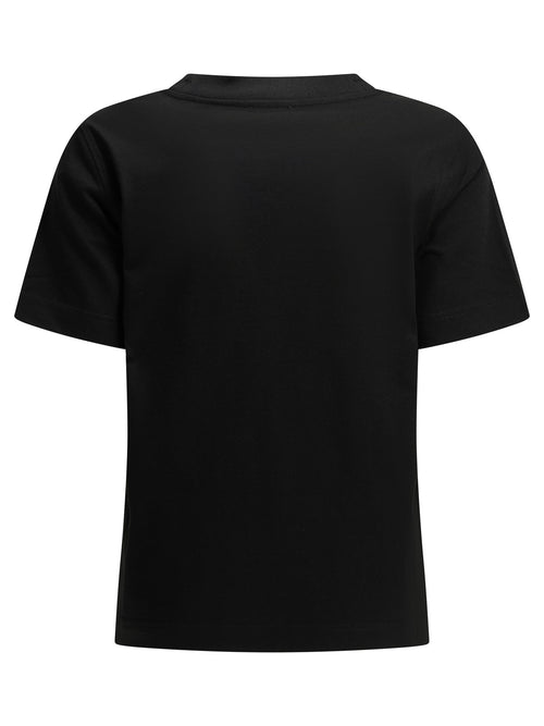 Burberry "Knight Check" Crew-Neck T-Shirt - Black