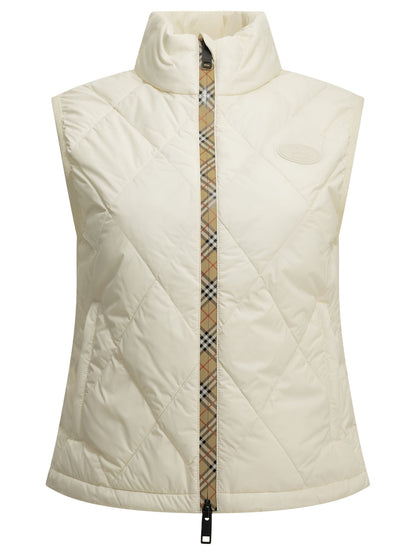 Burberry "Cheswick" Sleeveless Jacket - White