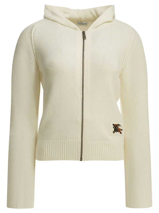 Burberry "Jillian" zipper sweater - Beige