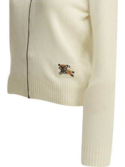 Burberry "Jillian" zipper sweater - Beige