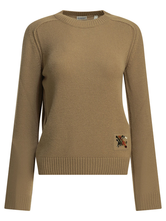 Burberry "Janelle" Round neck sweater - Brown