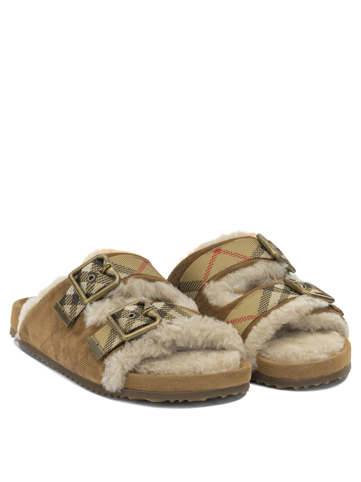 Burberry "Urchin" Flat Sandals - Beige