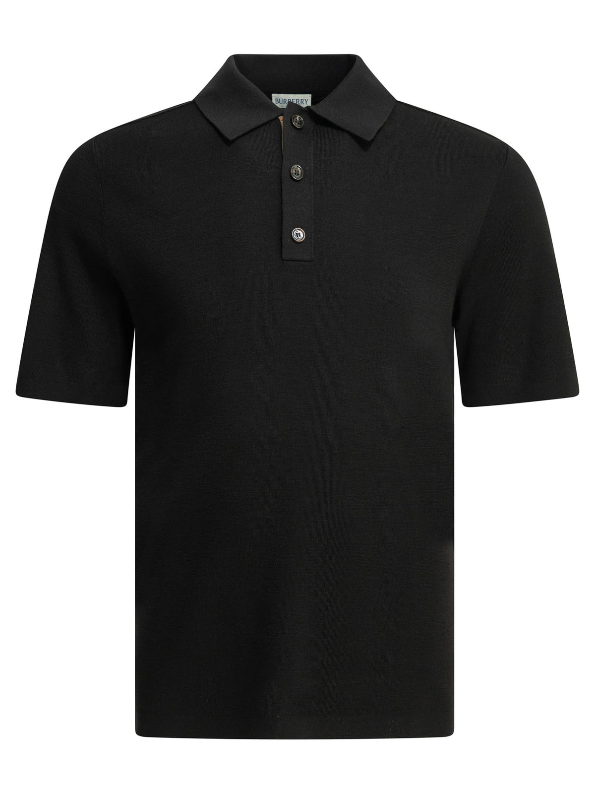 Burberry "Marcus" Button-Down Polo Shirt - Black