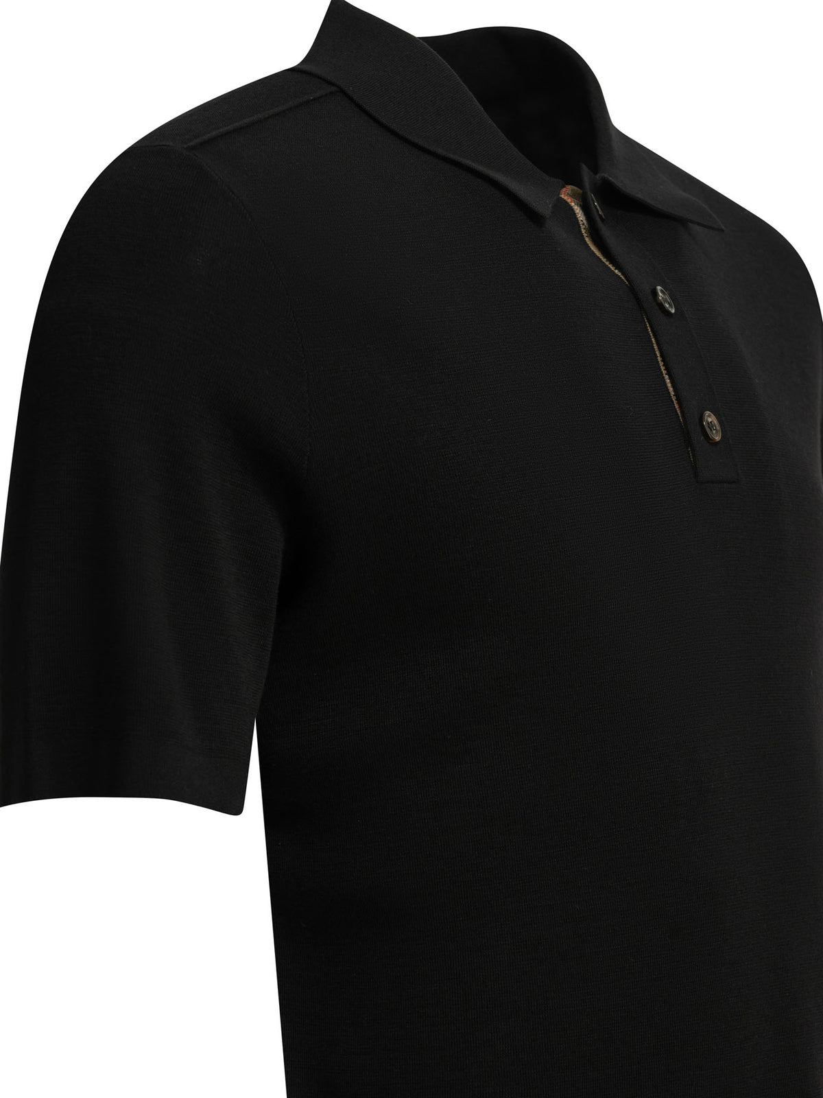 Burberry "Marcus" Button-Down Polo Shirt - Black