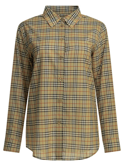 Burberry "Emma Check" Casual Shirt - Beige
