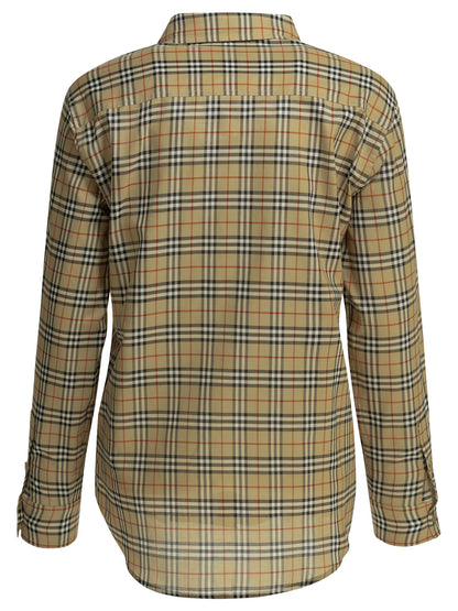 Burberry "Emma Check" Casual Shirt - Beige