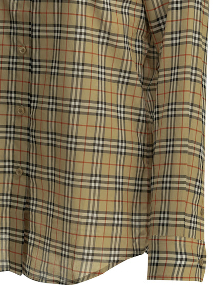Burberry "Emma Check" Casual Shirt - Beige