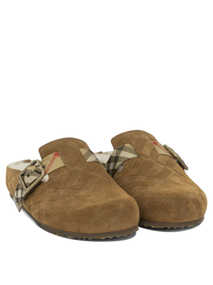 Burberry "Urchin" Clogs - Beige