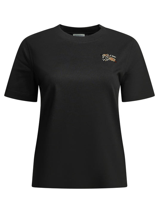 Burberry "Knight Check" crewneck T-shirt - Black