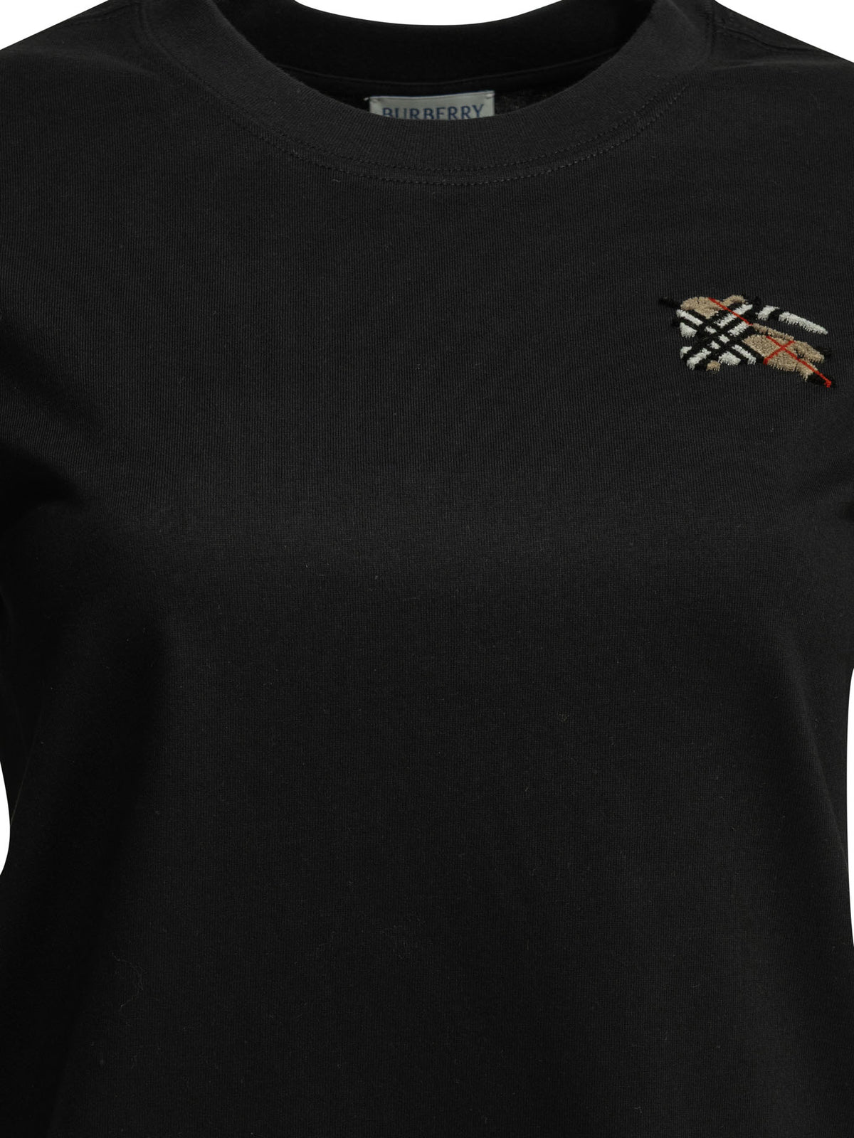 Burberry "Knight Check" crewneck T-shirt - Black