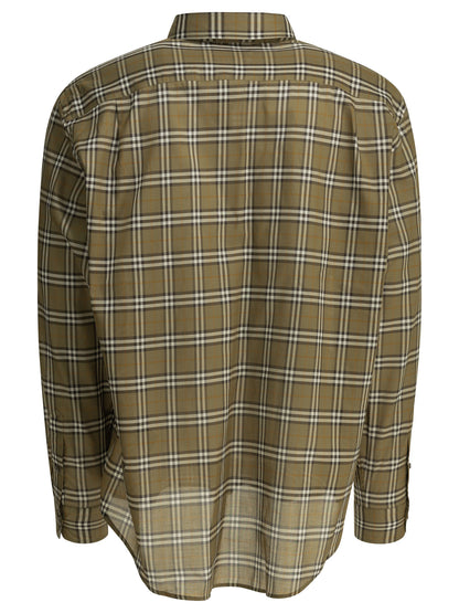 Burberry "Radmar Check" Casual Shirt - Green