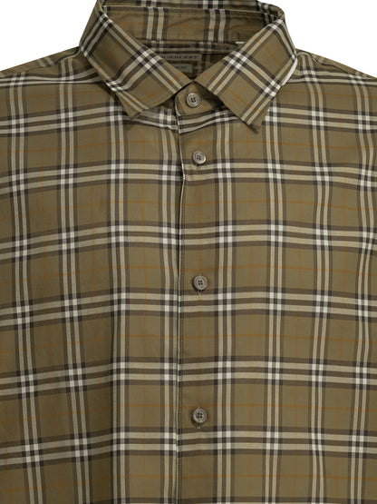 Burberry "Radmar Check" Casual Shirt - Green