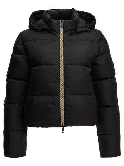 Burberry "Langdale" Short Down Jacket - Black