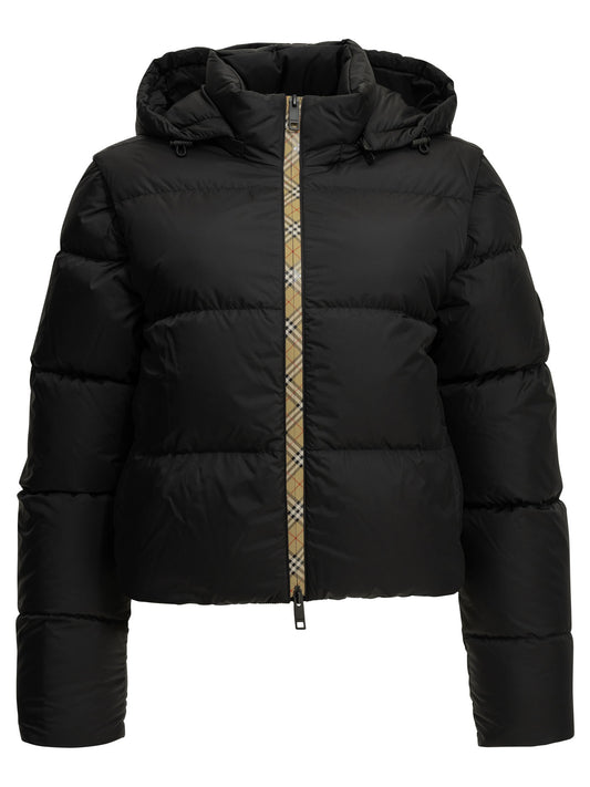 Burberry "Langdale" Short Down Jacket - Black