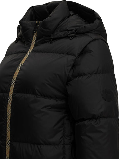 Burberry "Langdale" Short Down Jacket - Black
